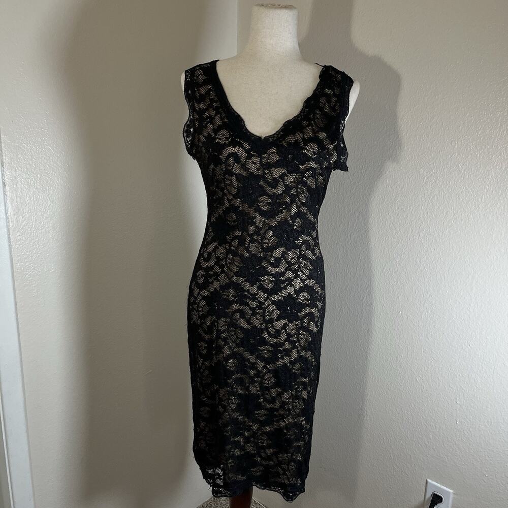 Liberty Love Size Medium Black Lace Mini Dress